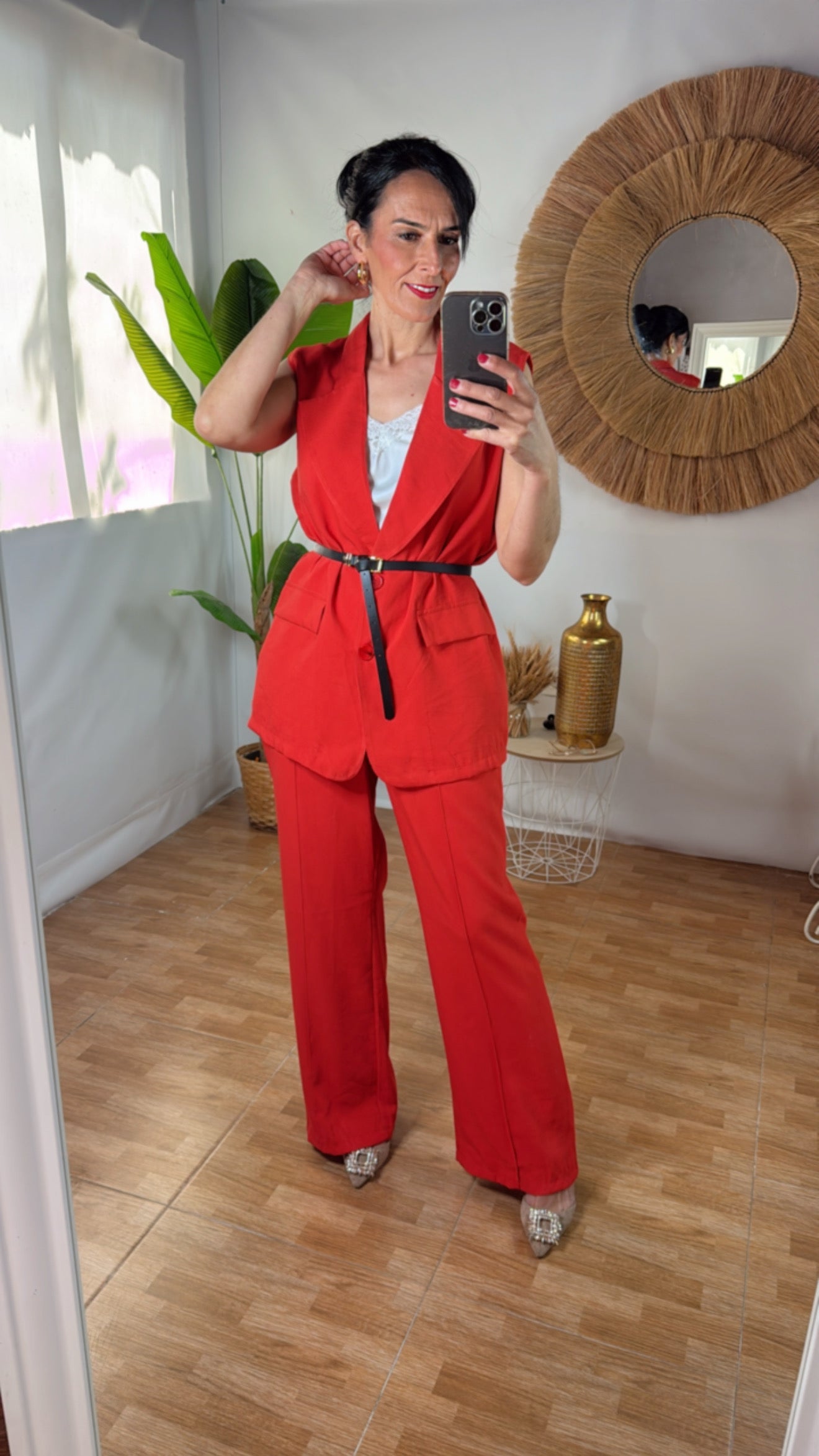 Conjunto Coral Chic