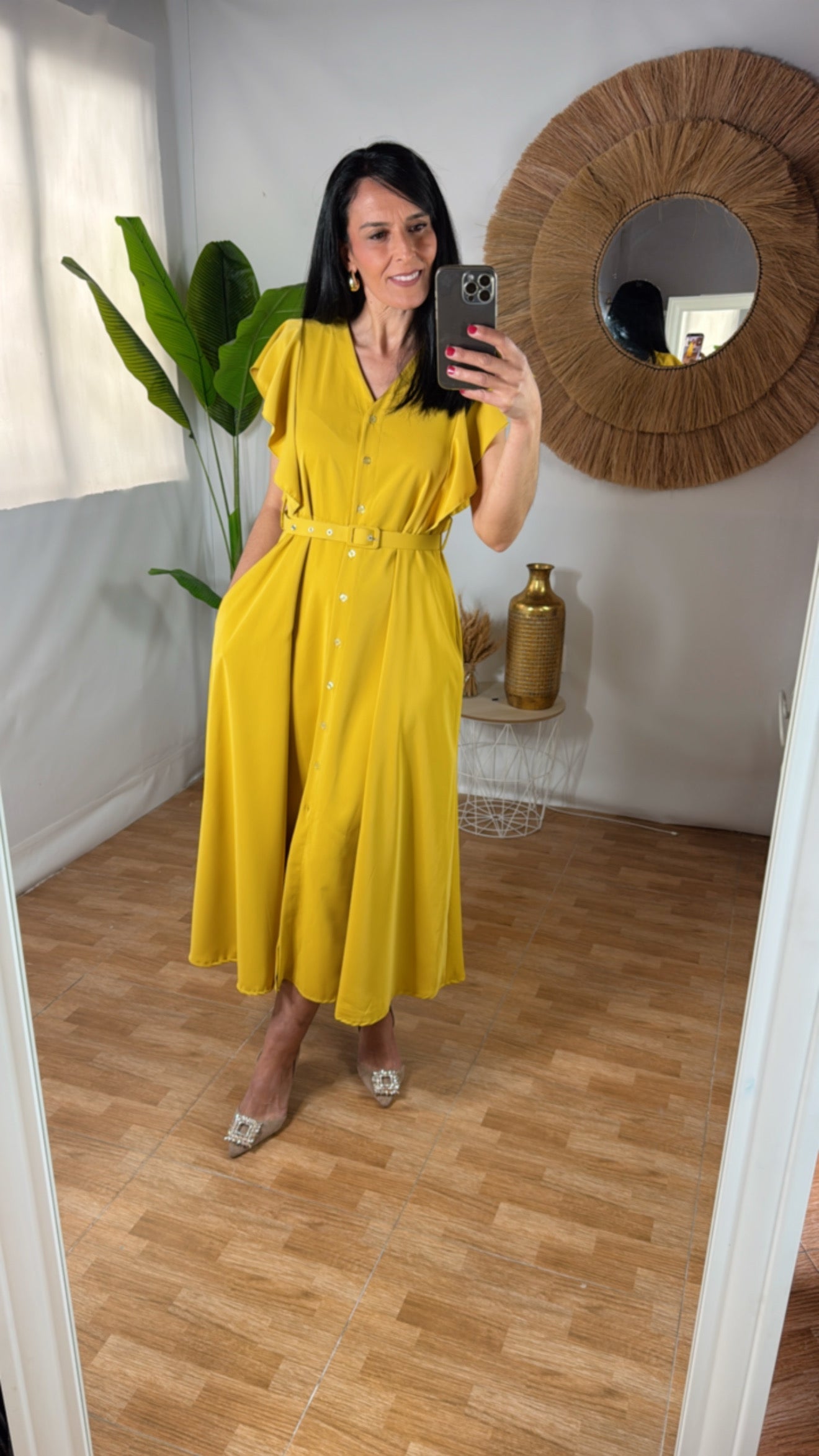 Vestido Mostaza