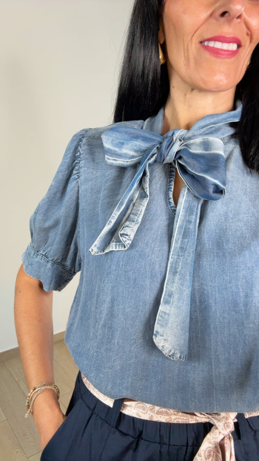 Blusa denim Chloe