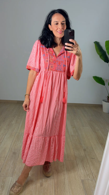 Vestido Boho Bordado
