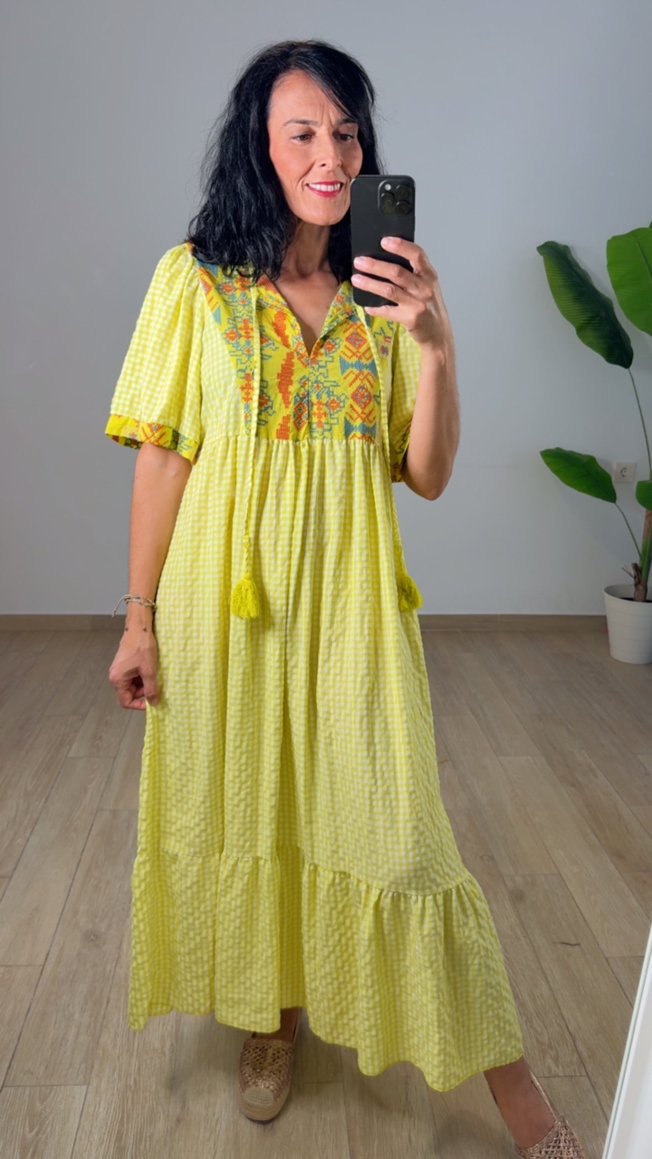 Vestido Boho Bordado