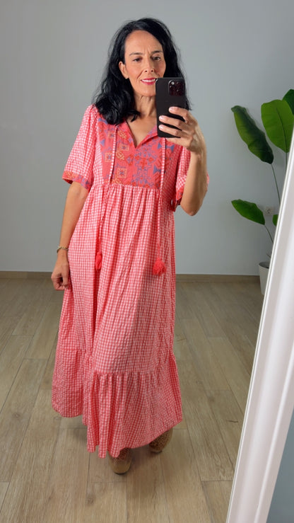 Vestido Boho Bordado