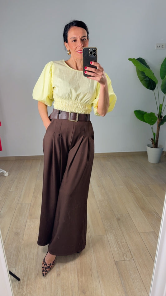 Camisa top crop