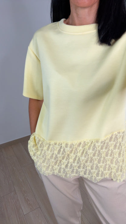 Camiseta encaje