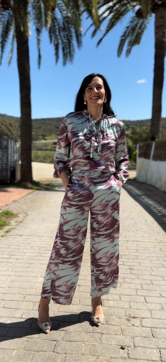 Conjunto estampado París